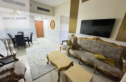 Apartment - 2 Bedrooms - 2 Bathrooms for rent in Tower C1 - Ajman Pearl Towers - Ajman Downtown - Ajman