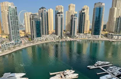 Water View image for: Apartment - 3 Bedrooms - 4 Bathrooms for rent in Marina Sail - Dubai Marina - Dubai, Image 1