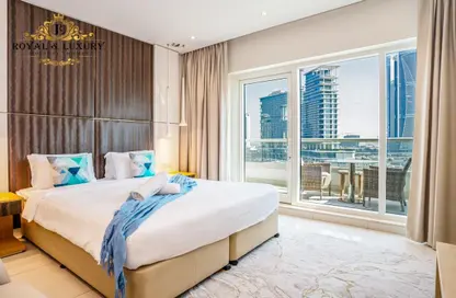 شقة - غرفة نوم - 1 حمام للايجار في داماك مايسون كانال فيوز - الخليج التجاري - دبي