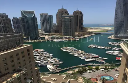 Apartment - 2 Bedrooms - 2 Bathrooms for rent in Al Mesk Tower - Emaar 6 Towers - Dubai Marina - Dubai