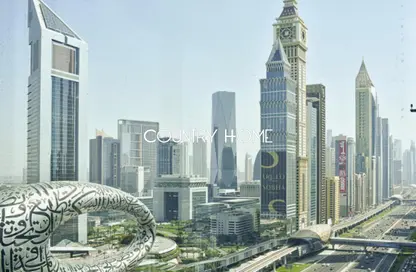 Office Space - Studio - 1 Bathroom for rent in Latifa Tower - Sheikh Zayed Road - Dubai