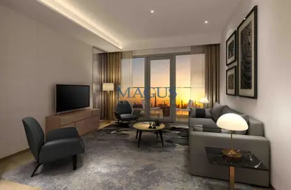 Living Room image for: Apartment - 3 Bedrooms - 3 Bathrooms for sale in Address Harbour Point Tower 2 - Address Harbour Point - Dubai Creek Harbour (The Lagoons) - Dubai, Image 1