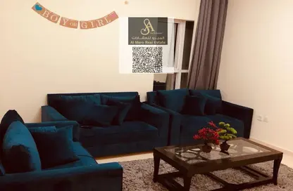 شقة - غرفة نوم - 2 حمامات للايجار في أورينت تاور 1 - أورينت تاور - البستان - عجمان