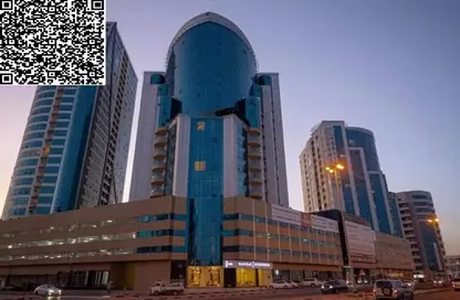 شقة - غرفة نوم - 2 حمامات للايجار في أورينت تاور 2 - أورينت تاور - البستان - عجمان