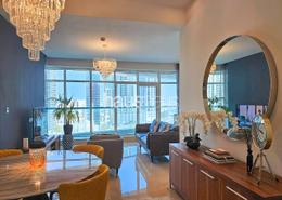 Living / Dining Room image for: Apartment - 3 bedrooms - 4 bathrooms for sale in Trident Bayside - Dubai Marina - Dubai, Image 1
