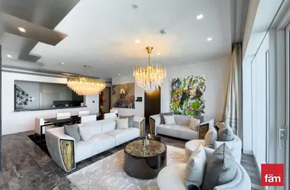 Living Room image for: Apartment - 3 Bedrooms - 4 Bathrooms for sale in Damac Heights - Dubai Marina - Dubai, Image 1