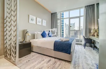 Apartment - Studio - 1 Bathroom for rent in Damac Maison Prive B - Damac Maison Prive - Business Bay - Dubai