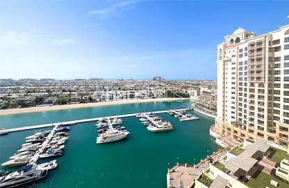 Water View image for: Apartment - 2 Bedrooms - 2 Bathrooms for sale in Marina Residences 2 - Marina Residences - Palm Jumeirah - Dubai, Image 1