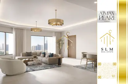Apartment - 2 Bedrooms - 3 Bathrooms for sale in Tower C1 - Ajman Pearl Towers - Ajman Downtown - Ajman