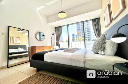 Room / Bedroom image for: Apartment - 1 Bedroom - 2 Bathrooms for sale in Silverene Tower A - Silverene - Dubai Marina - Dubai, Image 1