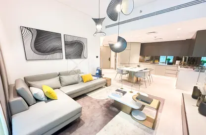 Living / Dining Room image for: Apartment - 1 Bathroom for sale in Regalia By Deyaar - Business Bay - Dubai, Image 1