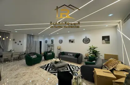 Living / Dining Room image for: Apartment - 3 Bedrooms - 3 Bathrooms for sale in Al Naemiya Tower 2 - Al Naemiya Towers - Al Nuaimiya - Ajman, Image 1