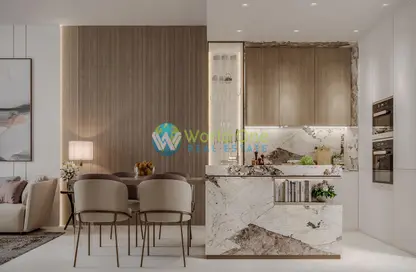 Living / Dining Room image for: Apartment - 1 Bathroom for sale in 10 Oxford - Jumeirah Village Circle - Dubai, Image 1