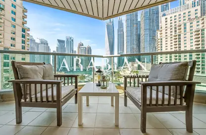 Apartment - 1 Bedroom - 2 Bathrooms for rent in Al Mesk Tower - Emaar 6 Towers - Dubai Marina - Dubai