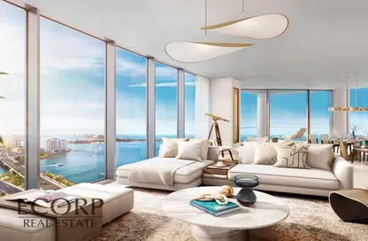 Living Room image for: Apartment - 3 Bedrooms - 3 Bathrooms for sale in Palm Beach Towers 1 - Palm Beach Towers - Palm Jumeirah - Dubai, Image 1