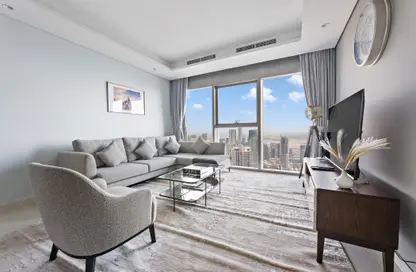 شقة - 2 غرف نوم - 2 حمامات للايجار في فندق ومساكن برج باراماونت - الخليج التجاري - دبي شقة - 2 غرف نوم - 2 حمامات للايجار في فندق ومساكن برج باراماونت - الخليج التجاري - دبي