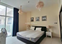 Room / Bedroom image for: Apartment - 1 bedroom - 2 bathrooms for rent in Glitz 3 - Glitz - Dubai Studio City - Dubai, Image 1