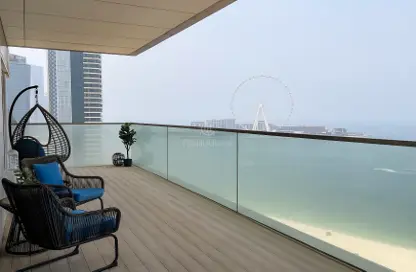 Apartment - 3 Bedrooms - 4 Bathrooms for rent in 1 JBR - Jumeirah Beach Residence - Dubai