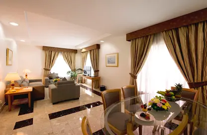Living / Dining Room image for: Hotel  and  Hotel Apartment - 2 Bedrooms - 2 Bathrooms for rent in Al Bustan Centre  and  Residence - Al Qusais Residential Area - Al Qusais - Dubai, Image 1