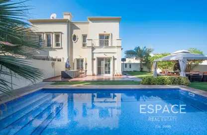 Pool image for: Villa - 3 Bedrooms - 3 Bathrooms for rent in Springs 9 - The Springs - Dubai, Image 1