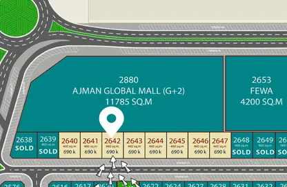 Land - Studio for sale in Ajman Global City - Al Alia - Ajman
