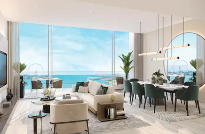 Living / Dining Room image for: Duplex - 5 Bedrooms - 6 Bathrooms for sale in Liv Lux - Dubai Marina - Dubai, Image 1