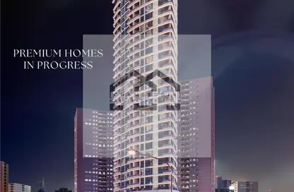 Apartment - 2 Bedrooms - 3 Bathrooms for sale in Tower C1 - Ajman Pearl Towers - Ajman Downtown - Ajman