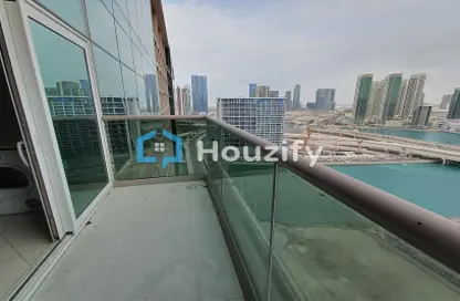 Balcony image for: Apartment - 1 Bedroom - 2 Bathrooms for rent in Abu Dhabi Trade Towers - Tourist Club Area - Abu Dhabi, Image 1