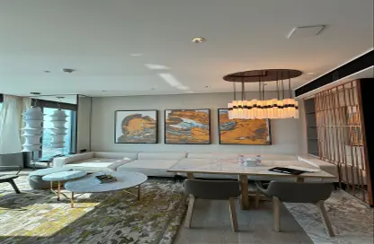 Living / Dining Room image for: Apartment - 1 Bedroom - 2 Bathrooms for sale in One Za'abeel - Zabeel 1 - Zabeel - Dubai, Image 1