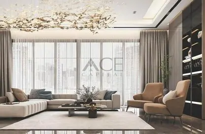 Living Room image for: Apartment - 2 Bedrooms - 3 Bathrooms for sale in MBL Royal - Jumeirah Lake Towers - Dubai, Image 1