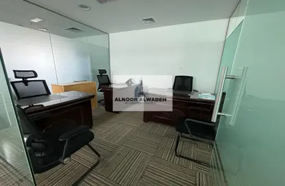 Office Space - Studio - 4 Bathrooms for rent in The Prime Tower - Business Bay - Dubai