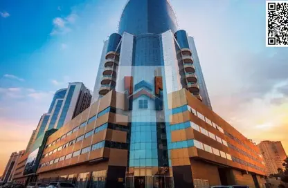 شقة - غرفة نوم - 2 حمامات للايجار في أورينت تاور 1 - أورينت تاور - البستان - عجمان
