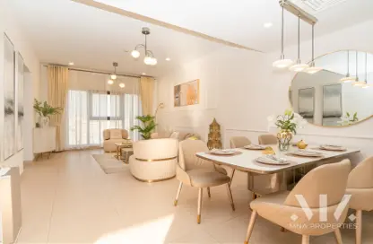 Living / Dining Room image for: Townhouse - 3 Bedrooms - 3 Bathrooms for rent in Souk Al Warsan Townhouses A - Souk Al Warsan - International City - Dubai, Image 1