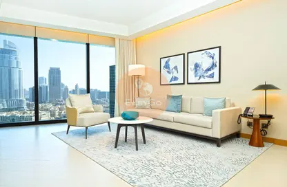 Living Room image for: Apartment - 3 Bedrooms - 3 Bathrooms for rent in The Address Residences Dubai Opera - Downtown Dubai - Dubai, Image 1