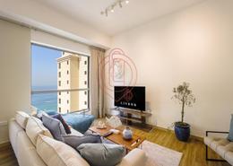 Living Room image for: Apartment - 1 bedroom - 2 bathrooms for rent in Bahar 6 - Bahar - Jumeirah Beach Residence - Dubai, Image 1