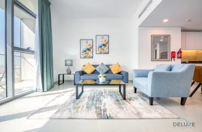 Living Room image for: Apartment - 1 Bedroom - 1 Bathroom for rent in The Pulse Residence - The Pulse - Dubai South (Dubai World Central) - Dubai, Image 1