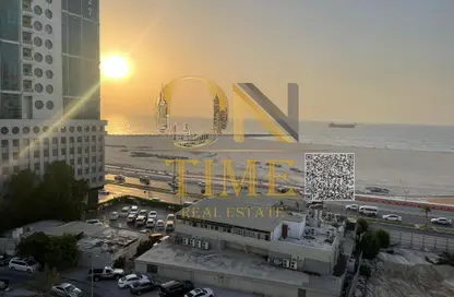 Apartment - 1 Bedroom - 2 Bathrooms for rent in Ajman Corniche Residences - Ajman Corniche Road - Ajman