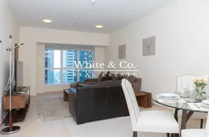 Living / Dining Room image for: Apartment - 2 Bedrooms - 3 Bathrooms for rent in Elite Residence - Dubai Marina - Dubai, Image 1