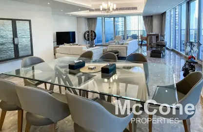 Penthouse - 4 Bedrooms - 4 Bathrooms for rent in Orra Harbour Residences and Hotel Apartments - Dubai Marina - Dubai
