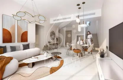 Living / Dining Room image for: Townhouse - 2 Bedrooms - 4 Bathrooms for sale in Yas Park Gate - Yas Island - Abu Dhabi, Image 1