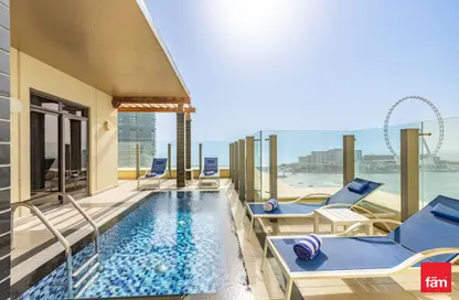 Apartment - 3 Bedrooms - 4 Bathrooms for rent in Roda Amwaj Suites - Amwaj - Jumeirah Beach Residence - Dubai