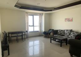 Living / Dining Room image for: Apartment - 1 bedroom - 1 bathroom for rent in Corniche Tower - Ajman Corniche Road - Ajman, Image 1