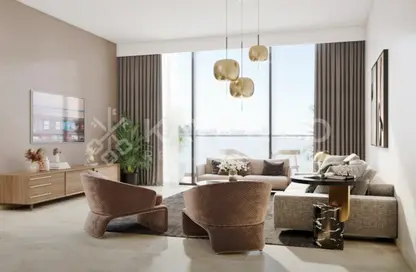 Living Room image for: Apartment - 1 Bedroom - 1 Bathroom for sale in Rukan Residences - Rukan - Dubai, Image 1