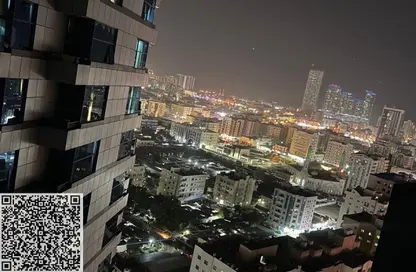 شقة - غرفة نوم - 2 حمامات للايجار في برج فالكون 1 - أبراج فالكون - عجمان وسط المدينة - عجمان