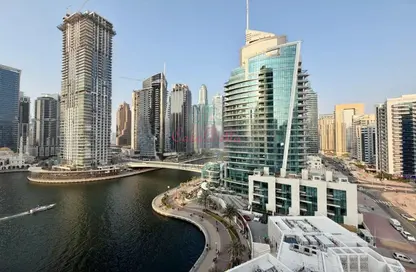 شقة - غرفة نوم - 1 حمام للايجار في برج الزمان والمكان - دبي مارينا - دبي