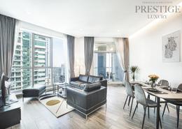 Living / Dining Room image for: Apartment - 2 bedrooms - 2 bathrooms for sale in The Torch - Dubai Marina - Dubai, Image 1