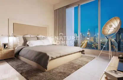 Room / Bedroom image for: Apartment - 3 Bedrooms - 3 Bathrooms for sale in Forte 1 - Forte - Downtown Dubai - Dubai, Image 1