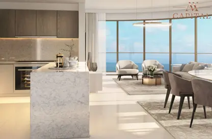 Kitchen image for: Apartment - 2 Bedrooms - 3 Bathrooms for sale in Grand Bleu Tower 1 - EMAAR Beachfront - Dubai Harbour - Dubai, Image 1