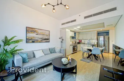 Living / Dining Room image for: Apartment - 2 Bedrooms - 1 Bathroom for rent in The Nook 2 - The Nook - Wasl Gate - Dubai, Image 1