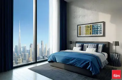 Room / Bedroom image for: Apartment - 1 Bedroom - 2 Bathrooms for sale in The Crest Tower C - Sobha Hartland - Mohammed Bin Rashid City - Dubai, Image 1
